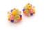 Vintage Avon Cluster Bead Retro Design Earrings