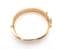 Vintage Bangle Eloxal Metal Scrolling Abstract Foliate Design Bracelet