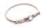 Vintage Bangle Sterling Silver And Blue Topaz Rennie Mackintosh Style Bracelet