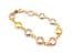 Vintage Bezel Set Pastel Rhinestone Bracelet By Avon