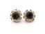 Vintage Black And Clear Rhinestone Set Retro Design Earrings