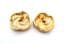 Vintage Black And Orange Enamel Retro Knot Design Earrings