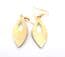 Vintage Black Cloisonne Enamel Floral Drop Design Earrings