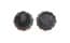 Vintage Black Sequin Floral Design Clip On Earrings