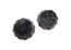 Vintage Black Sequin Floral Design Clip On Earrings