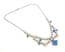 Vintage Blue And Clear Rhinestone Set Abstract Geometric Swag Drop Statement Design Choker Necklace