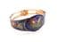 Vintage Blue Cloisonne Enamel Butterfly And Flower Design Bracelet