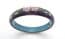 Vintage Blue Cloisonne Enamel Floral Design Bangle