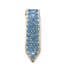 Vintage Blue Rhinestone Set Art Deco Era Geometric Design Dress Clip