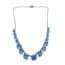 Vintage Blue Rhinestone Set Riviera Style Choker Necklace