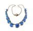 Vintage Blue Rhinestone Set Riviera Style Choker Necklace