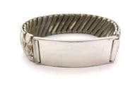 Vintage Brutalist Style Blank Identity Design Stretch Bracelet