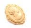 Vintage Celluloid Early Plastic Cameo Design Brooch