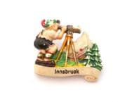 Vintage Celluloid Innsbruck Austrian SouvenirDesign Brooch