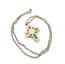 Vintage Celtic Cross Style Faux Gem Set Pendant And Necklace