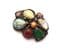 Vintage Celtic Scottish Abstract Style Brooch With Faux Gem Detailing