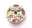 Vintage Celtic Scottish Lattice Work Detailed Faux Gemstone Set Brooch