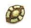 Vintage Celtic Scottish Style Brooch With Faux Connemara Marble Detailing