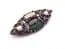 Vintage Celtic Scottish Style Brooch With Faux Gem Detailing And Triquetra Knot Work Detailing