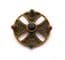 Vintage Celtic Scottish Style Cross Design Faux Gemstone Detailed Brooch