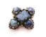 Vintage Celtic Scottish Style Faux Blue Gem Set Brooch