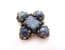 Vintage Celtic Scottish Style Faux Blue Gem Set Brooch