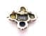 Vintage Celtic Scottish Style Faux Blue Gem Set Brooch