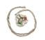 Vintage Celtic Style Faux Gem Set Pendant And Necklace