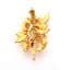Vintage Cherry Tree Leaf And Berries Design Brooch By Exquisite