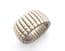 Vintage Chunky Brutalist Style Geometric Expanding Design Stretch Bracelet