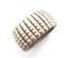 Vintage Chunky Brutalist Style Geometric Expanding Design Stretch Bracelet
