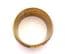 Vintage Chunky Enamel Floral Print Brass Bangle