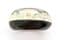 Vintage Chunky Mother Of Pearl Black And Clear Lucite Retro Design Bangle