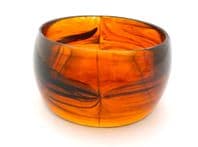 Vintage Chunky Root Beer Swirl  Design Retro Bangle