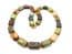 Vintage Chunky Scottish Style Picasso Glass Beaded Necklace