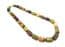 Vintage Chunky Scottish Style Picasso Glass Beaded Necklace