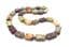 Vintage Chunky Scottish Style Picasso Glass Beaded Necklace