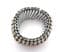 Vintage Chunky Six Row Rhinestone Set Stretch Empire Bracelet
