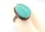 Vintage Chunky Turquoise And Sterling Silver Boho Style Ring