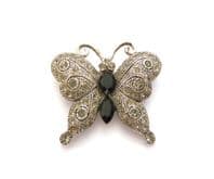 Vintage Ciro Butterfly Design Rhinestone Detailed Brooch