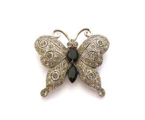 Vintage Ciro Butterfly Design Rhinestone Detailed Brooch