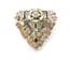 Vintage Ciro Small Rhinestone Set Art Deco Era Geometric Design Dress Clip