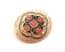 Vintage Cloisonne Enamel Art Deco Revival Style Abstract Design Brooch By Fish And Crown