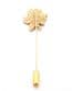 Vintage Cloisonne Enamel Blue Rose Flower Floral Design Stick Pin