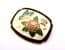 Vintage Cloisonne Enamel Butterfly And Flower Design Brooch
