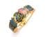 Vintage Cloisonne Enamel Butterfly And Flower Design Hinged Bracelet