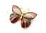 Vintage Cloisonne Enamel Butterfly Design Brooch