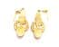 Vintage Cloisonne Enamel Floral Drop Design Earrings