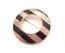Vintage Cloisonne Enamel Large Striped Statement Design Retro Brooch