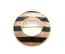Vintage Cloisonne Enamel Large Striped Statement Design Retro Brooch